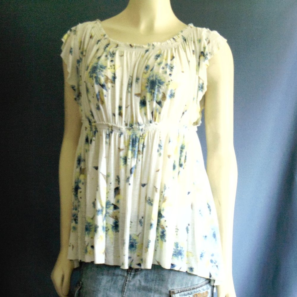 We The Free Sam Off The Shoulder Floral Top L - Picture 6 of 8